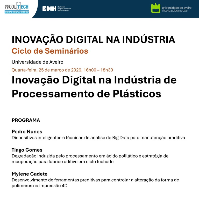 Seminário “Inovação digital na indústria de processamento de plásticos”
